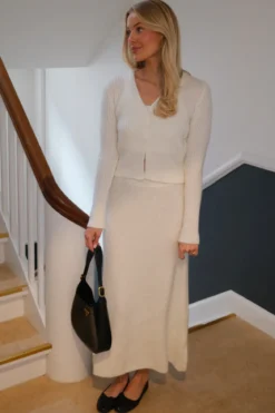 Nova Knit Skirt - Hvid