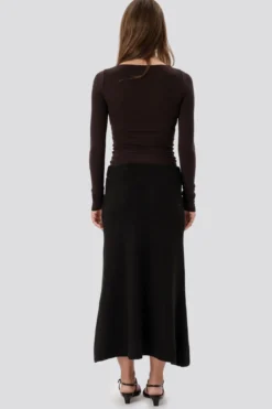 Nova Knit Skirt - Sort