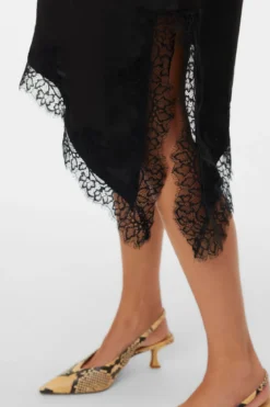 Novi Lace Singlet Dress - Sort