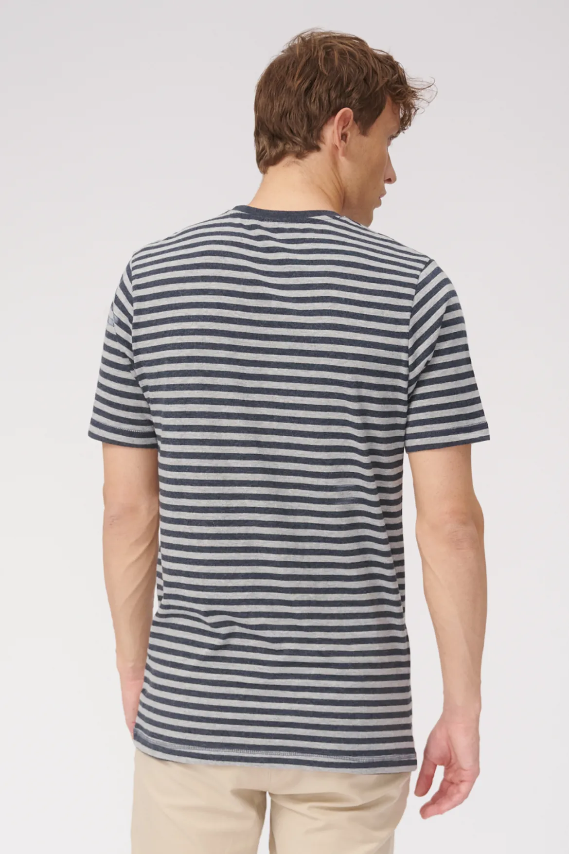 Nørregade Stripe - Meleret blå-Grå