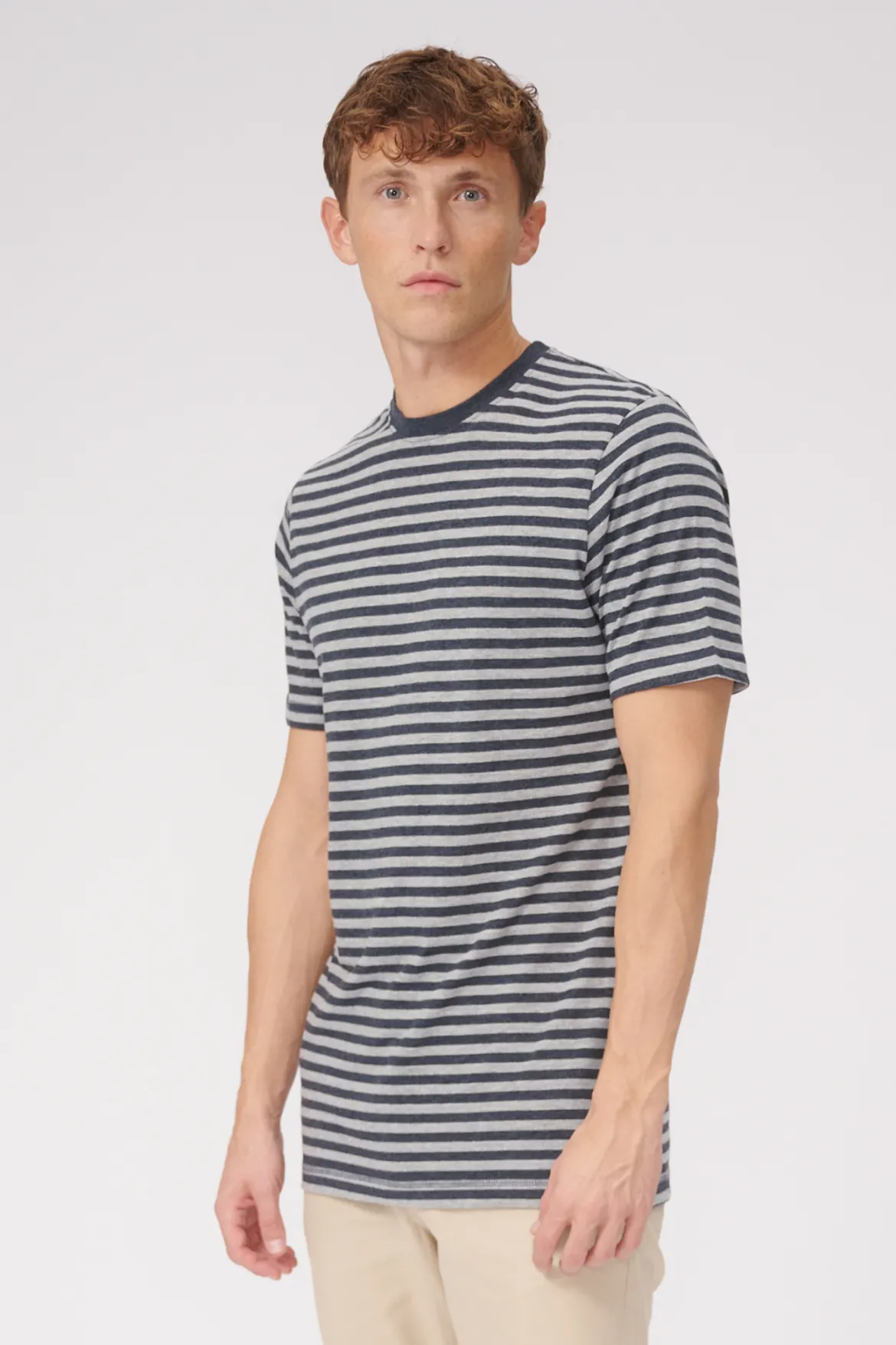 Nørregade Stripe - Meleret blå-Grå