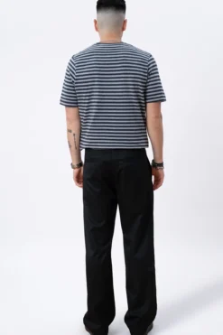 Nørregade Stripe - Meleret Sort-Grå