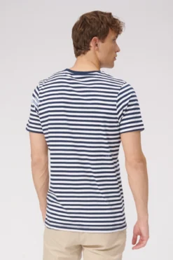 Nørregade Stripe - Navy-Hvid