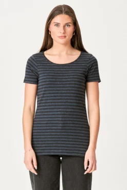 Nørregade T-shirt - Sort-Blå