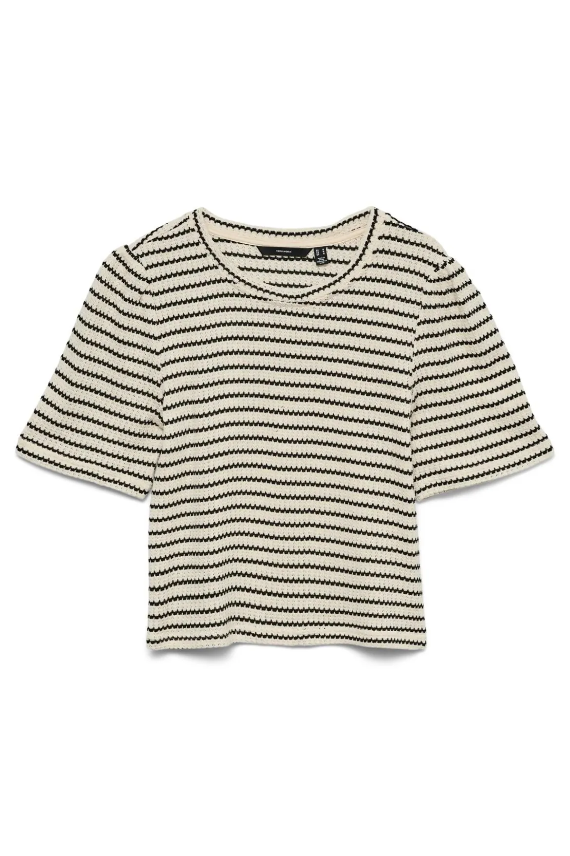 Ohia 2/4 O-Neck Top - Sort