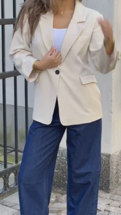Oversized Blazer - Beige