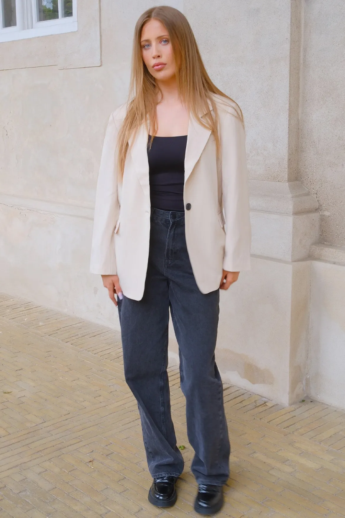 Oversized Blazer - Beige