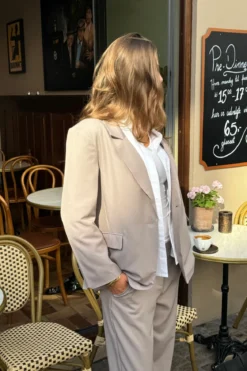 Oversized Blazer - Grå