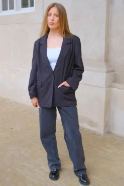 Oversized Blazer - Sort