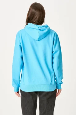 Oversized Hoodie - Turkis Blå