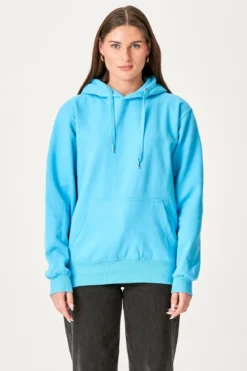 Oversized Hoodie - Turkis Blå
