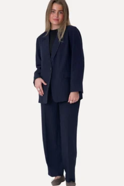 Oversized Suit - Navy Pinstripe
