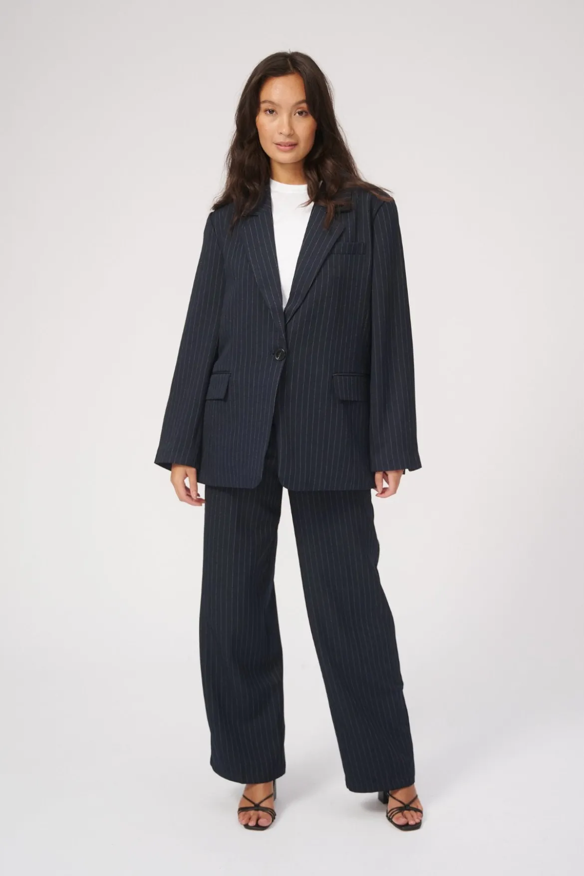 Oversized Suit - Navy Pinstripe