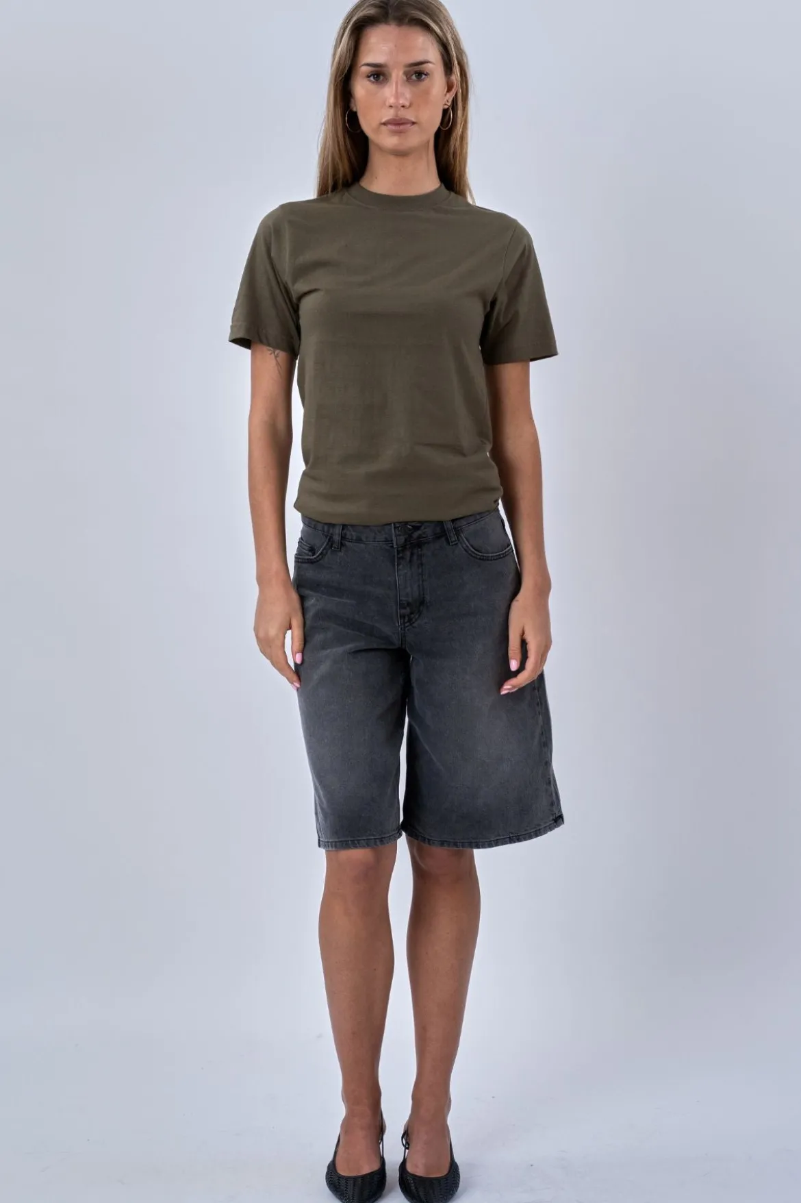 Oversized T-shirt - Army (dame)