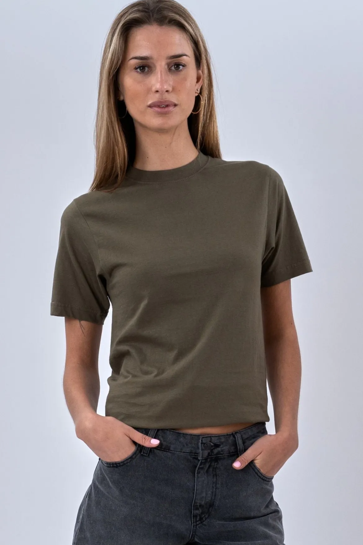 Oversized T-shirt - Army (dame)