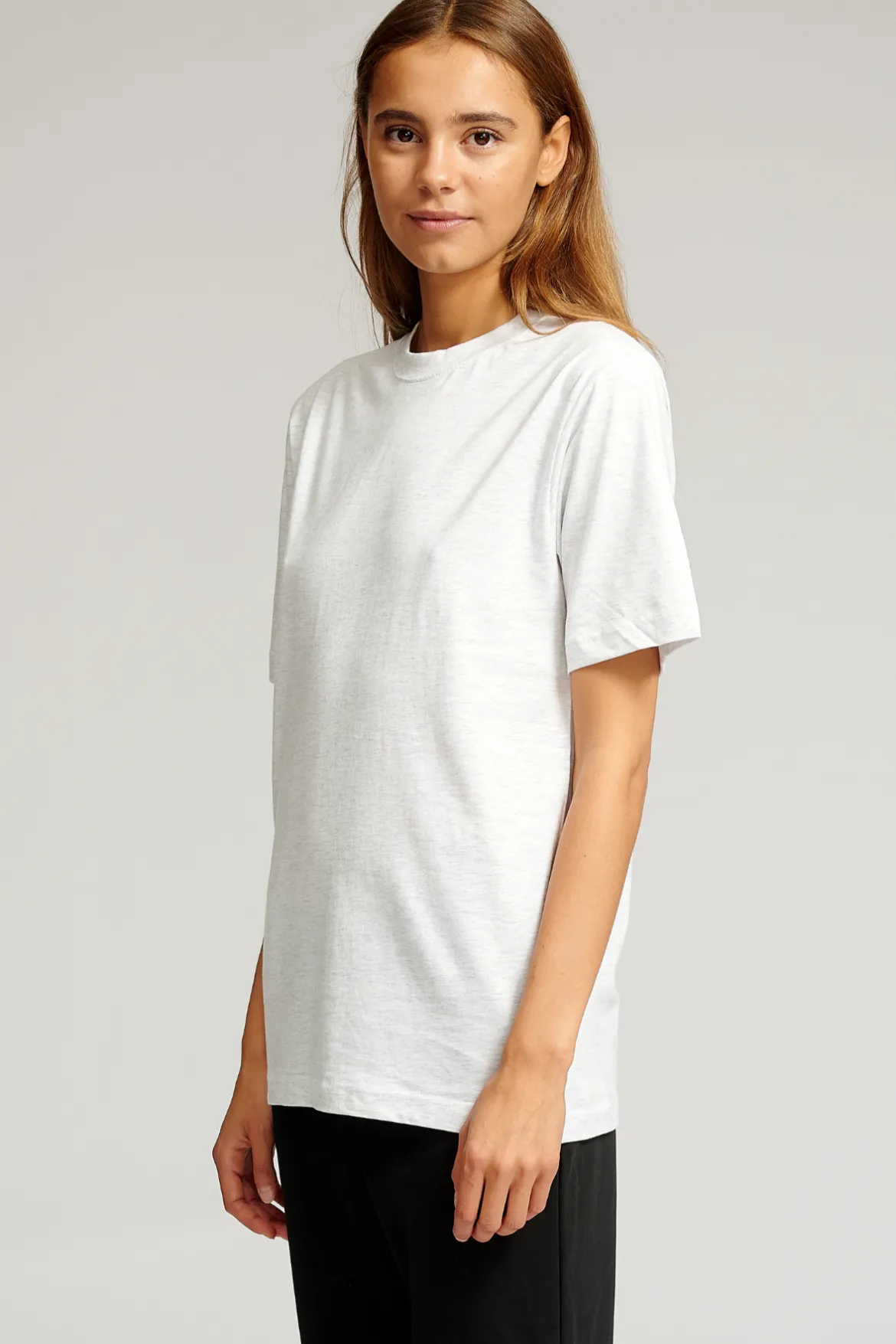 Oversized T-shirt - Askegrå (dame)