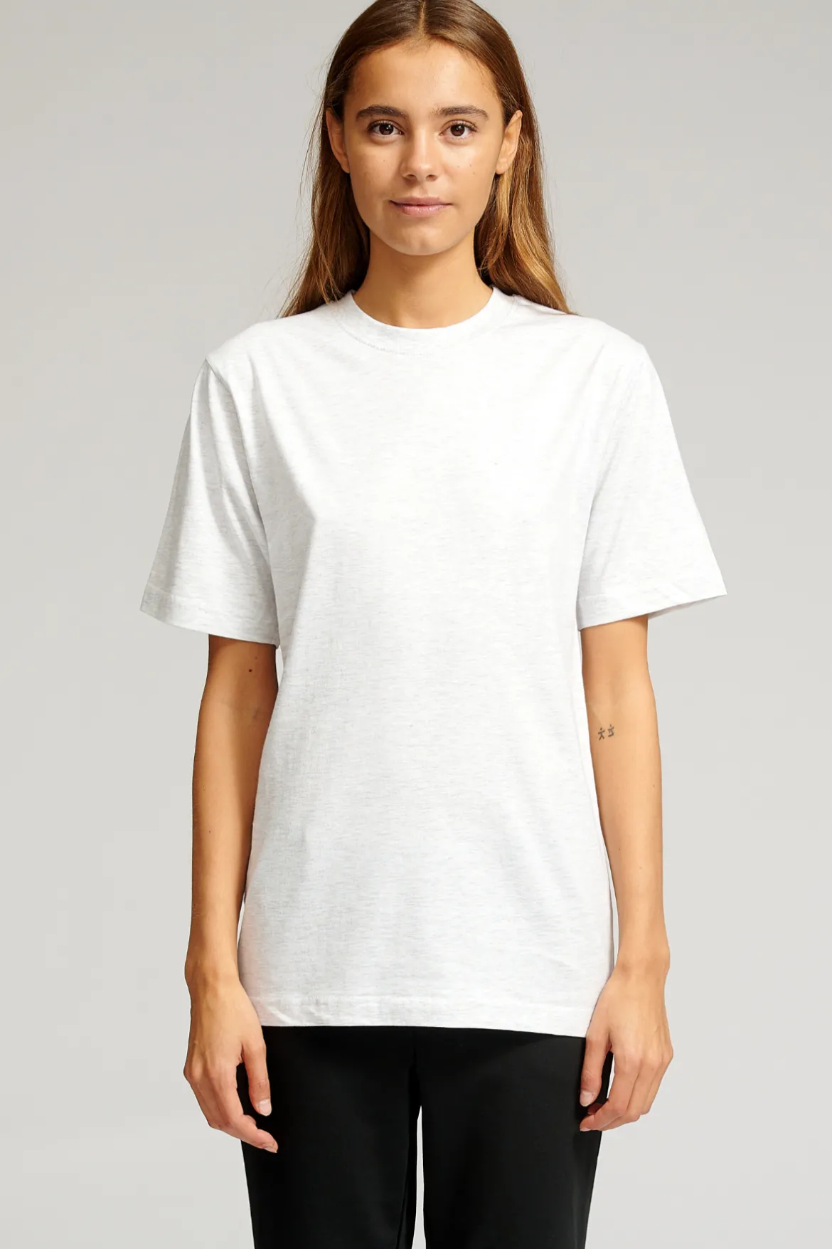 Oversized T-shirt - Askegrå (dame)