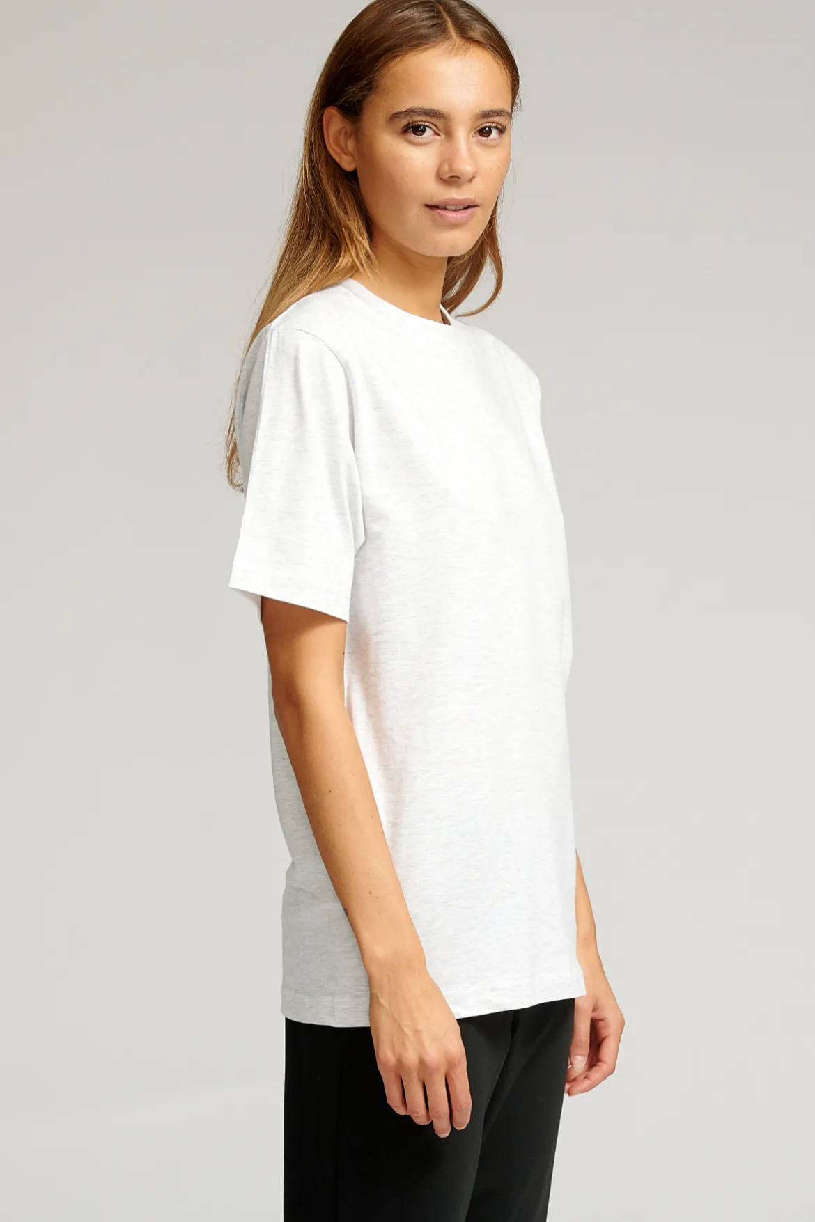 Oversized T-shirt - Askegrå (dame)