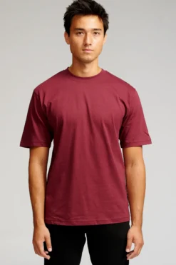 Oversized T-shirt - Bordeaux Rød