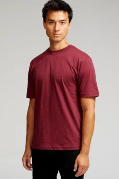 Oversized T-shirt - Bordeaux Rød