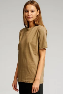 Oversized T-shirt - Khaki (dame)