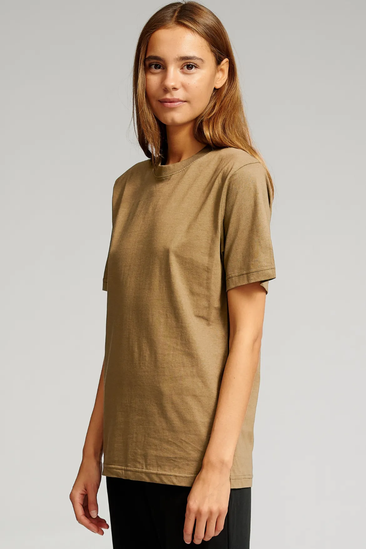 Oversized T-shirt - Khaki (dame)