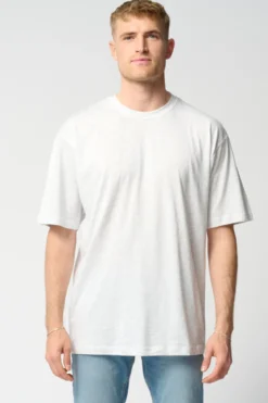Oversized T-shirt - Lysegrå
