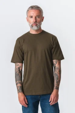 Oversized T-shirt - Oliven