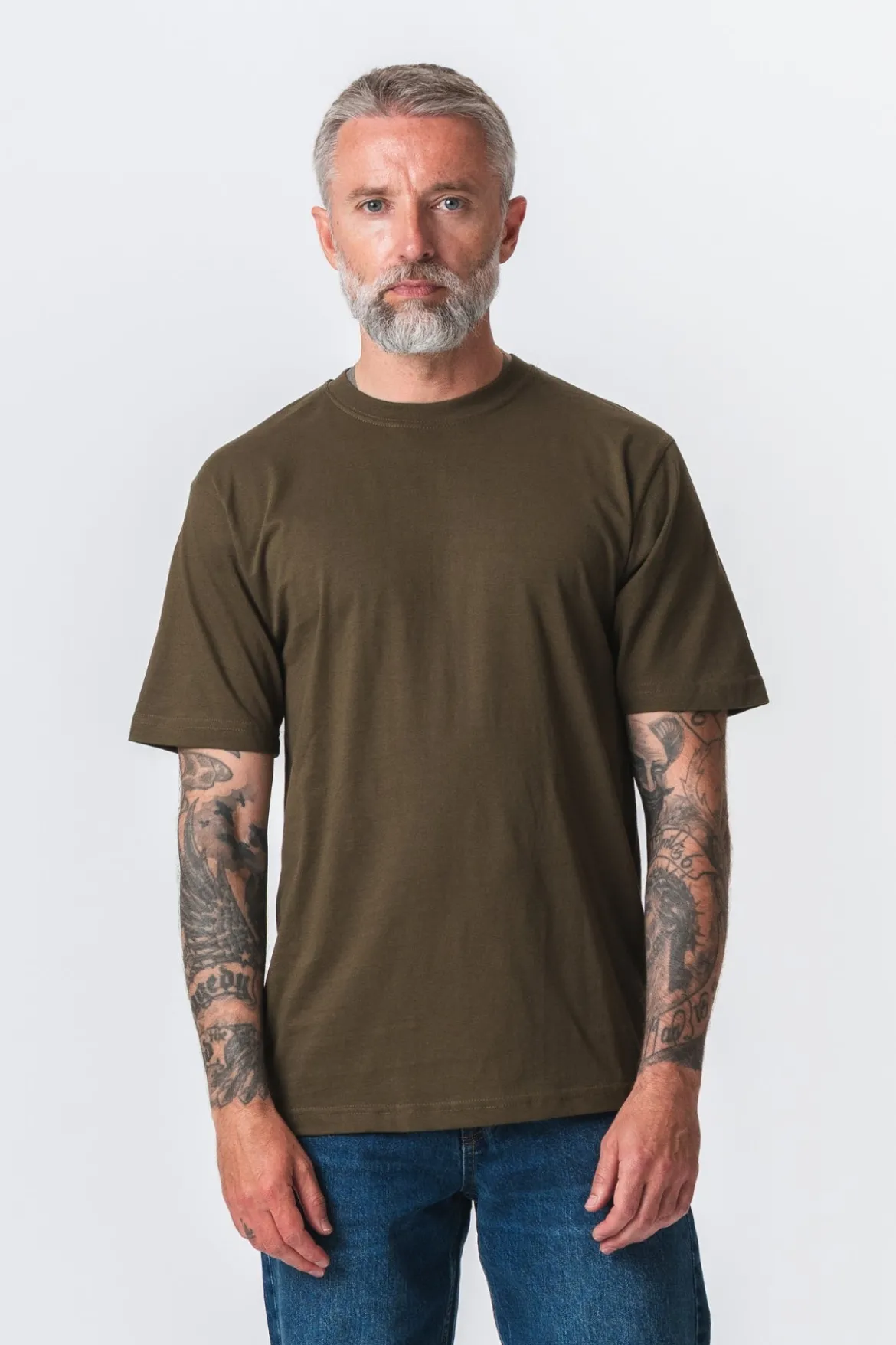 Oversized T-shirt - Oliven