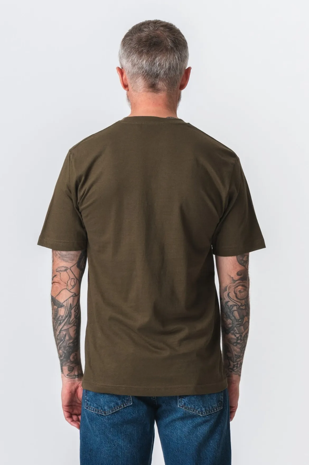 Oversized T-shirt - Oliven