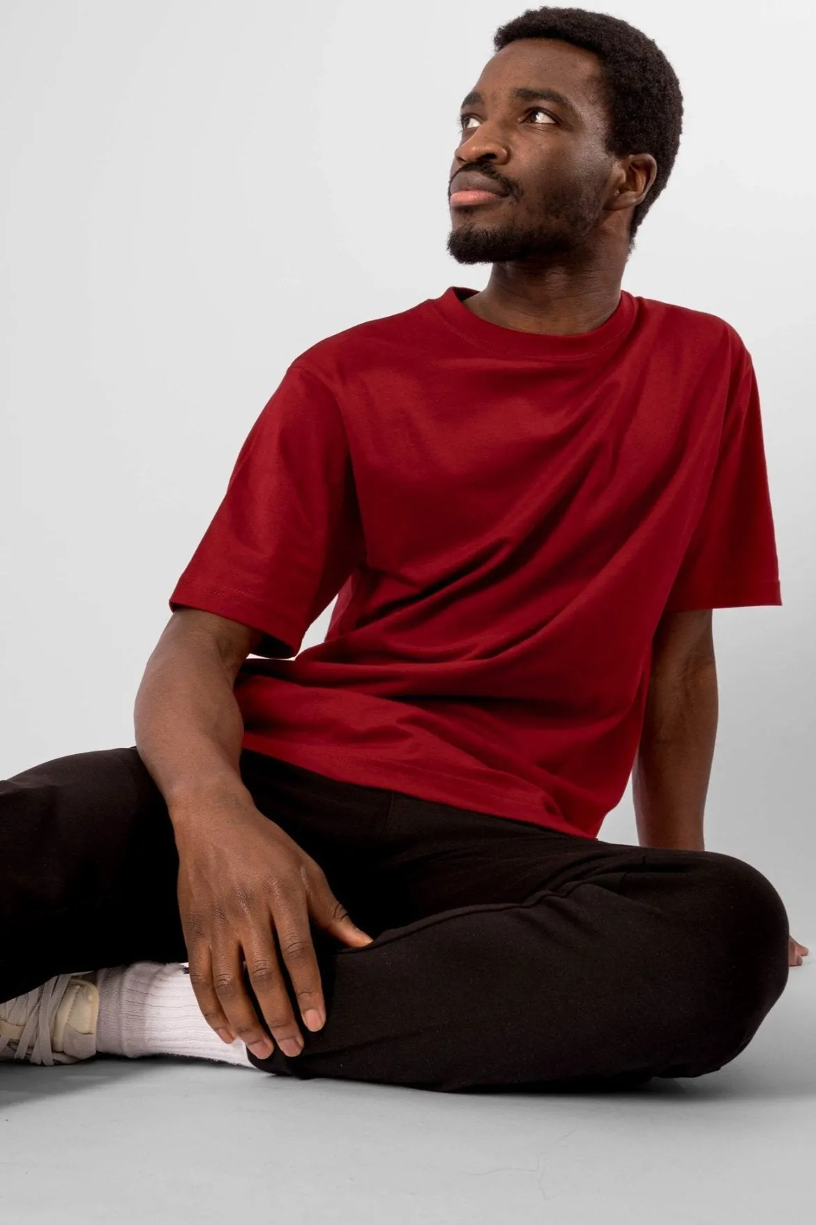 Oversized T-shirt - Rød