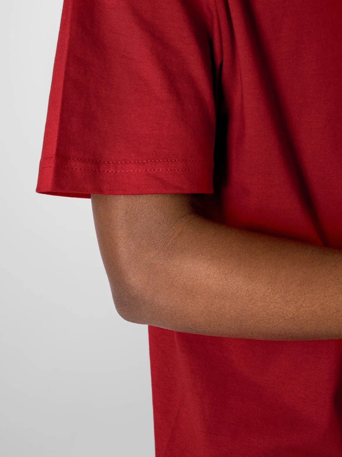 Oversized T-shirt - Rød