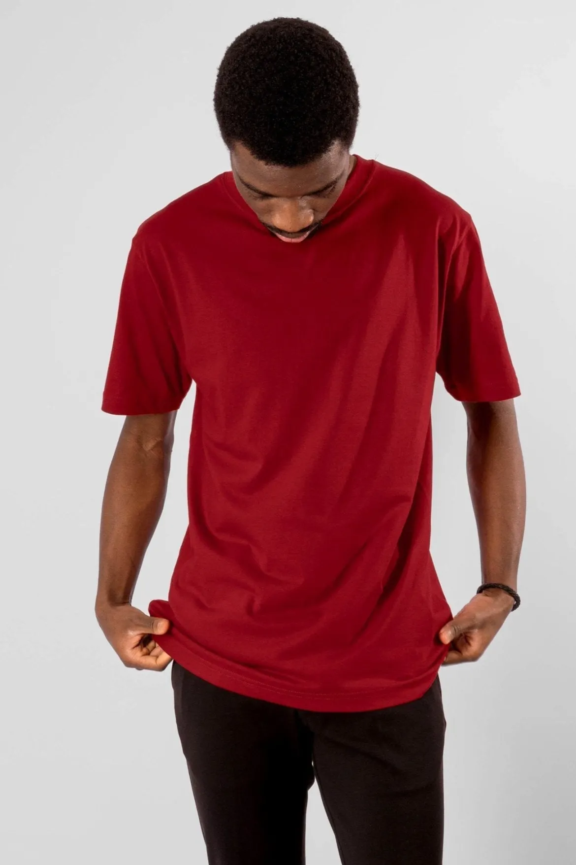 Oversized T-shirt - Rød