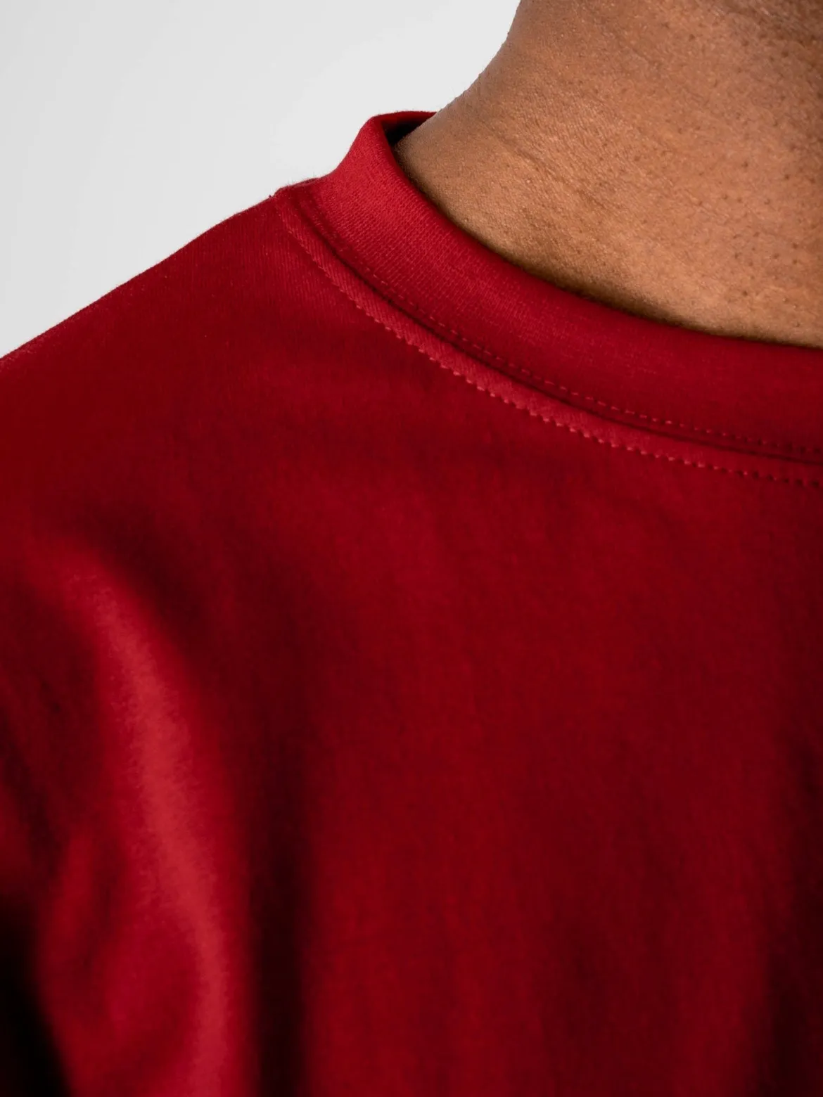Oversized T-shirt - Rød