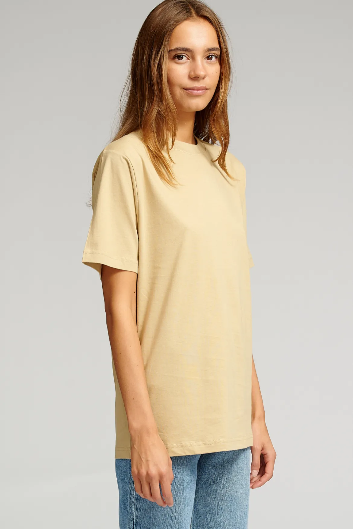 Oversized T-shirt - Sand (dame)