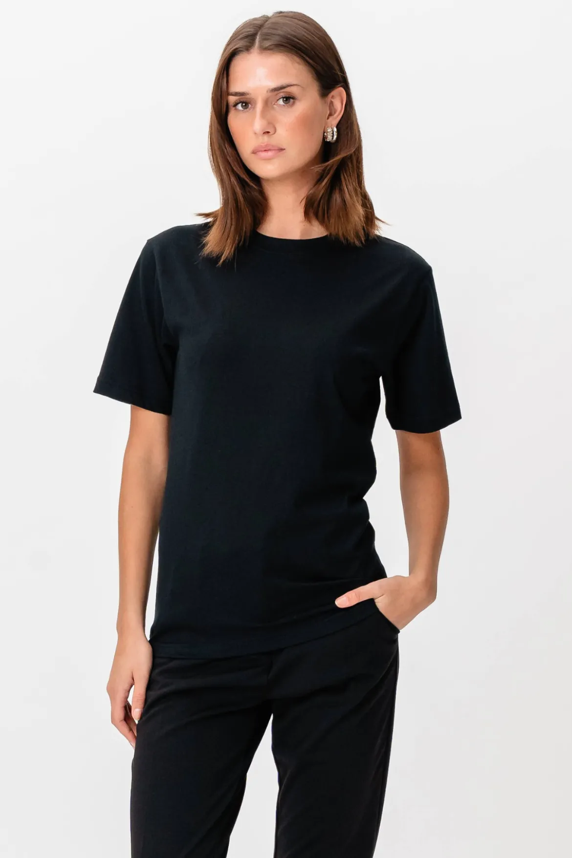 Oversized T-shirt - Sort (dame)