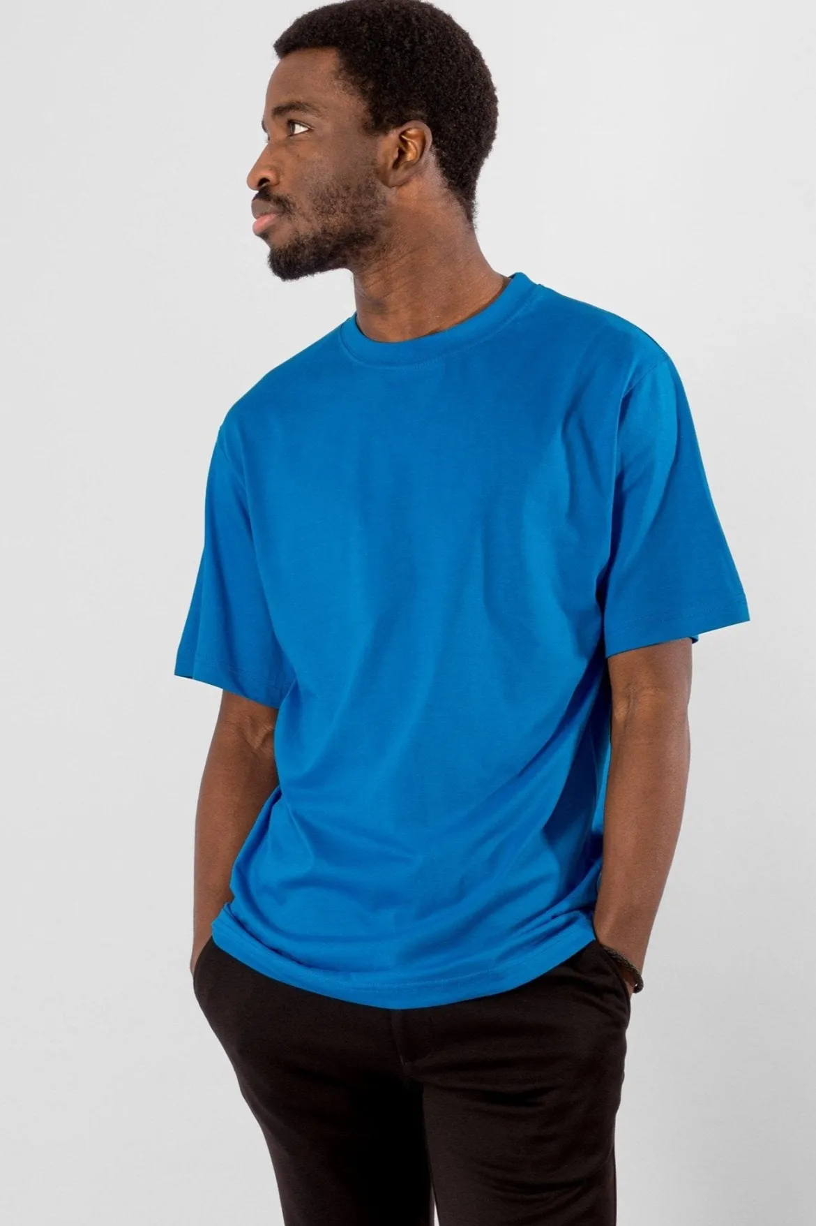Oversized T-shirt - Turkis Blå
