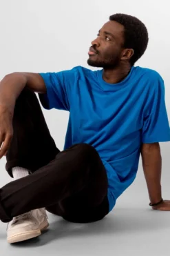 Oversized T-shirt - Turkis Blå