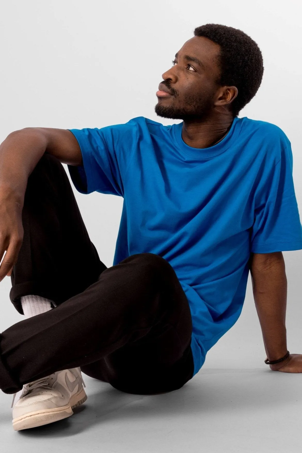 Oversized T-shirt - Turkis Blå