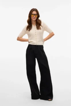 Panama 2/4 Strik Cardigan - Birch