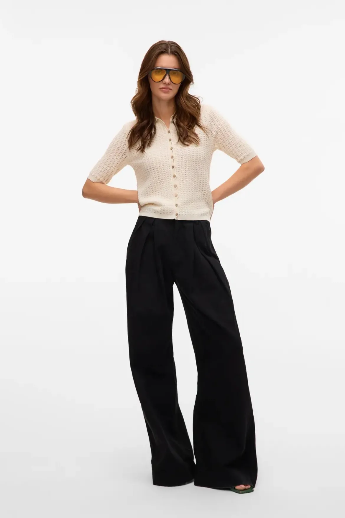 Panama 2/4 Strik Cardigan - Birch