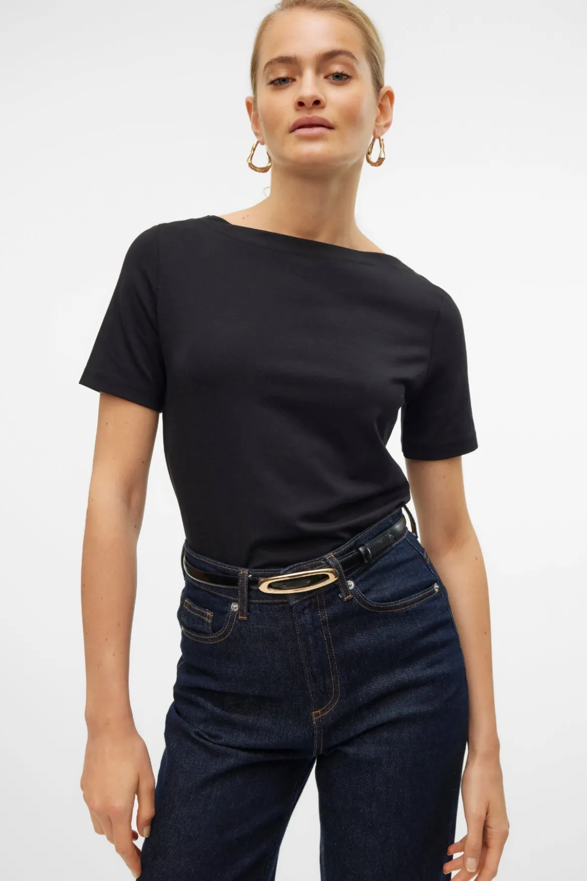 Panda Modal Top - Black