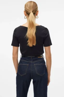 Panda Modal Top - Black