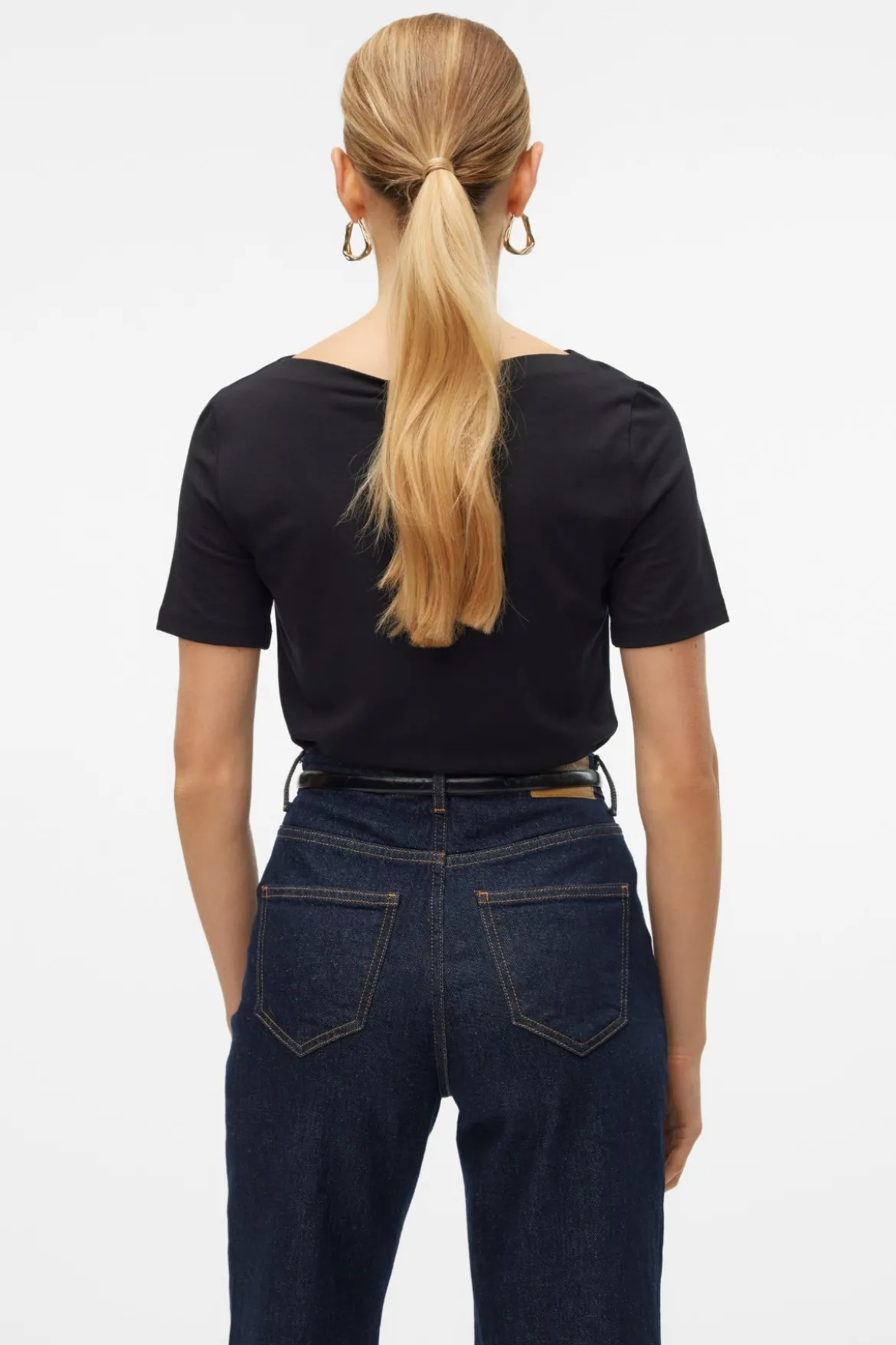 Panda Modal Top - Black