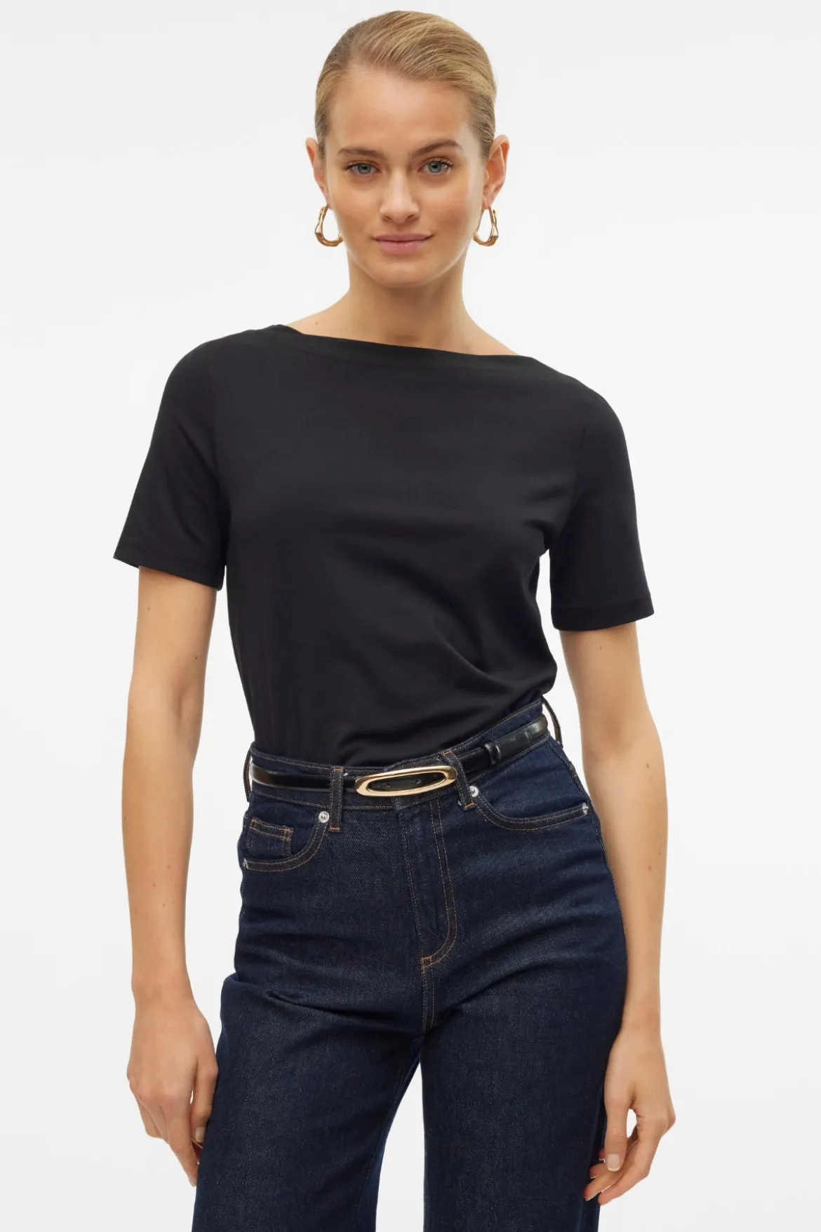 Panda Modal Top - Black