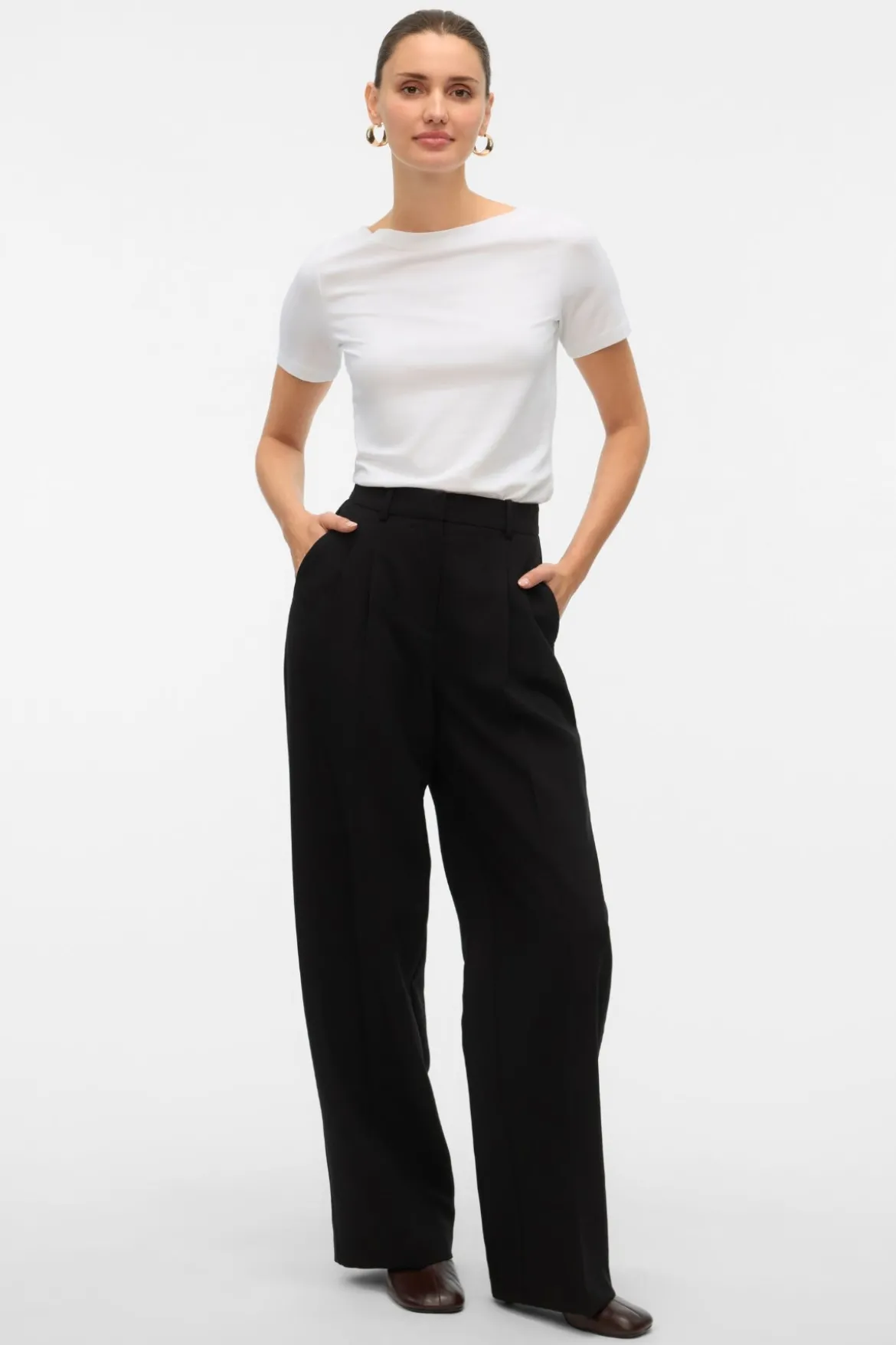 Panda Modal Top - Bright White