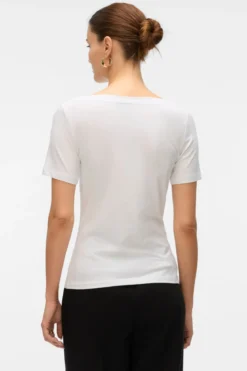 Panda Modal Top - Bright White