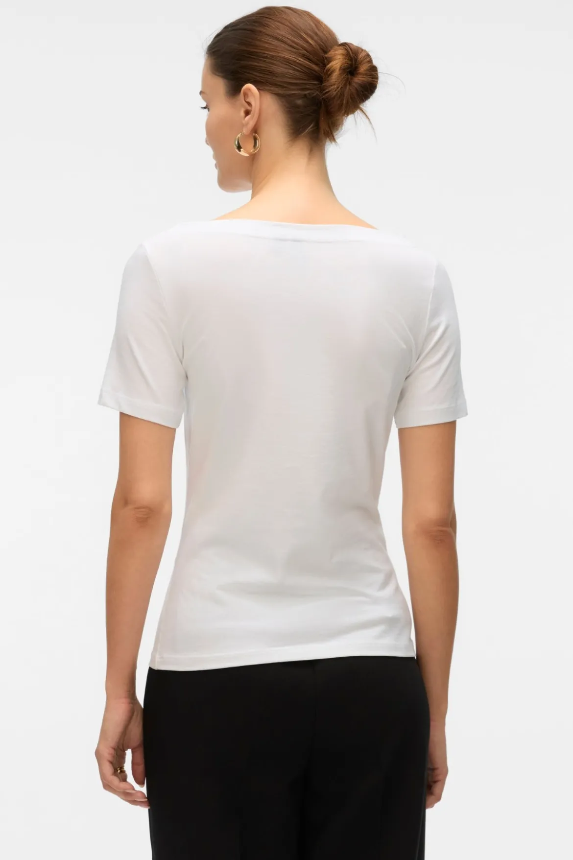 Panda Modal Top - Bright White