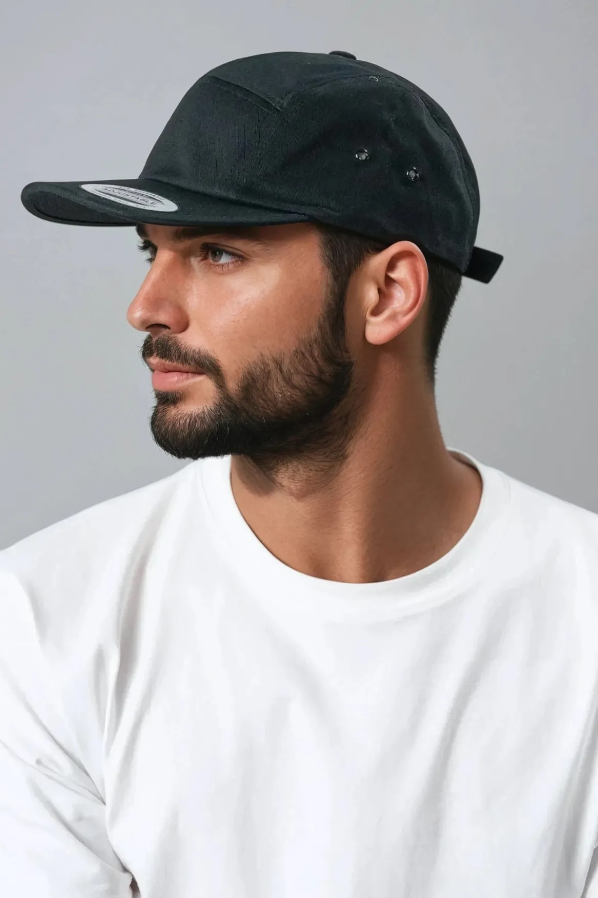 5 Panel Cap - Black