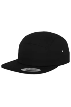 5 Panel Cap - Black